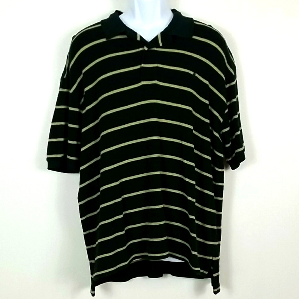 Black and Tan POLO Ralph Lauren collared shirt